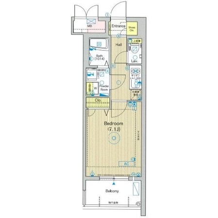 エステムプラザ博多駅南の物件間取画像